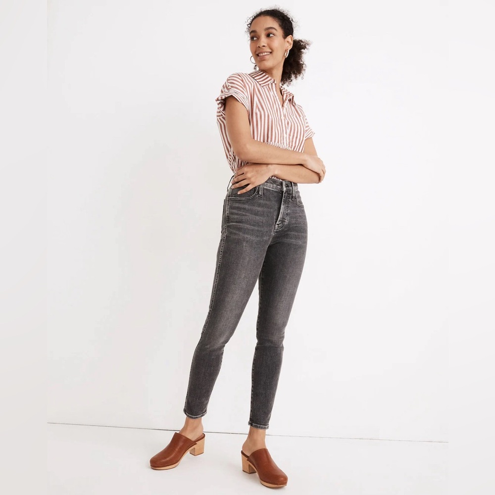 Madewell 10” High Rise Skinny Crop Oakwood Wash
